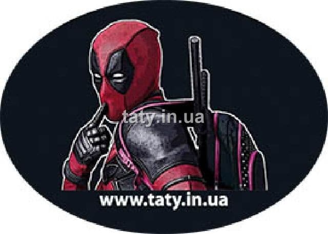 Наклейка для телефона Deadpool